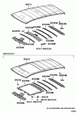 ROOF PANEL & BACK WINDOW GLASS 1